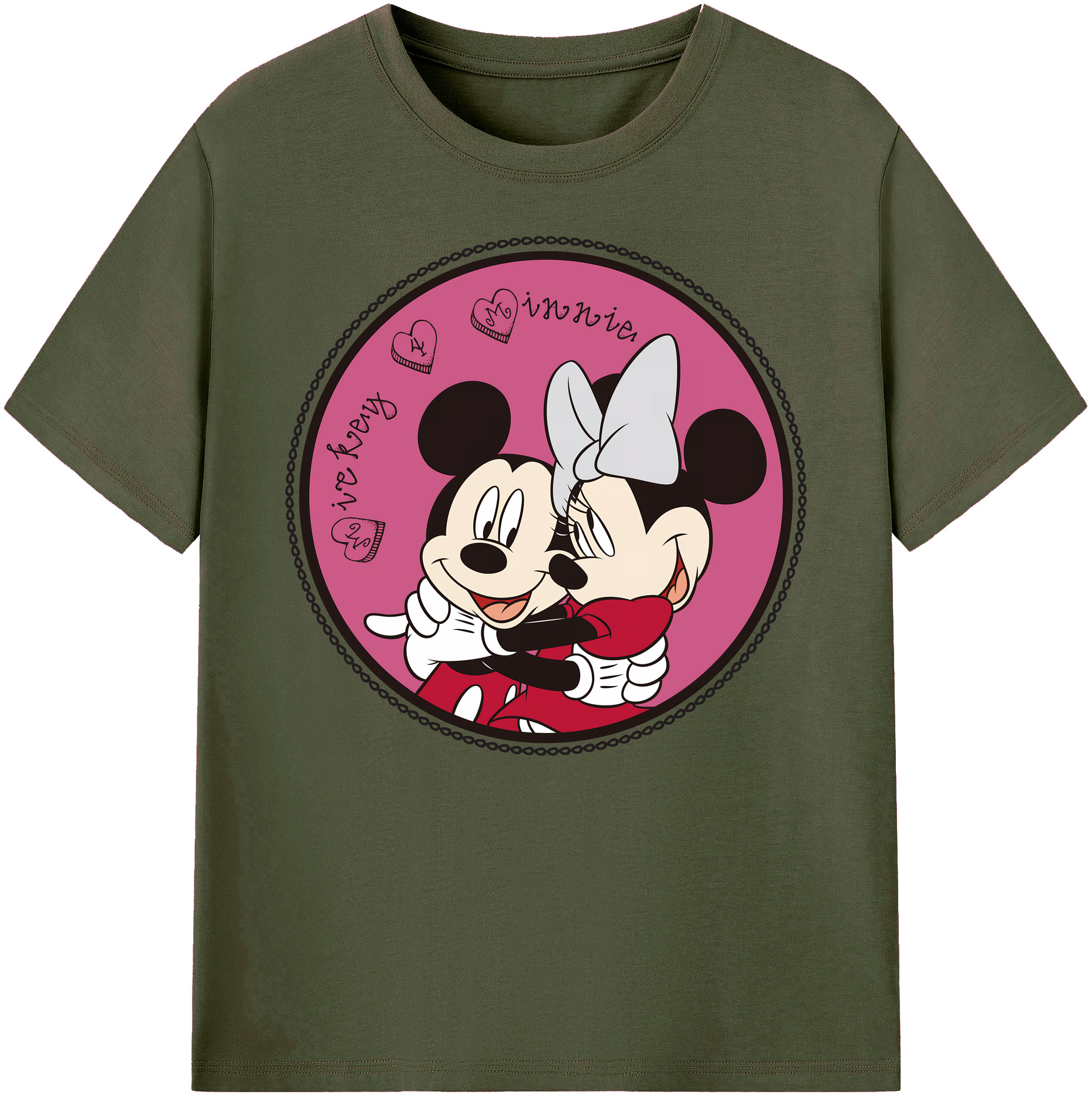 ミッキーマウス Mickey Mouse 綿100％ メンズ半袖Tシャツ｜肌触りやわらか＆通気性